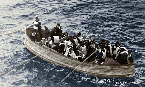 Schiffbrüchige der Titanic, Bild Shutterstock