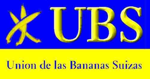 Neues UBS Logo: Union de las Bananas Suizas