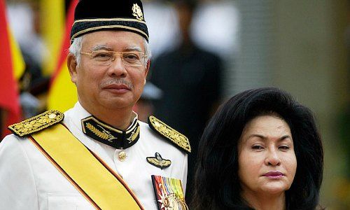 Malaysias Premierminister Najib Razak und seine Gattin