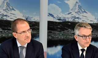 Präsident Marcel Rohner (l.) und August Benz, stv. CEO 
