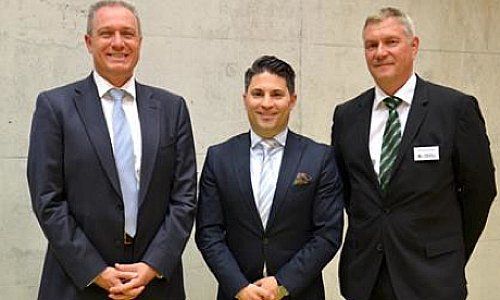 Von links nach rechts: ZLB-Banker Daniel Kaufmann, Augusto Brigante, Hans-Ulrich Stucki