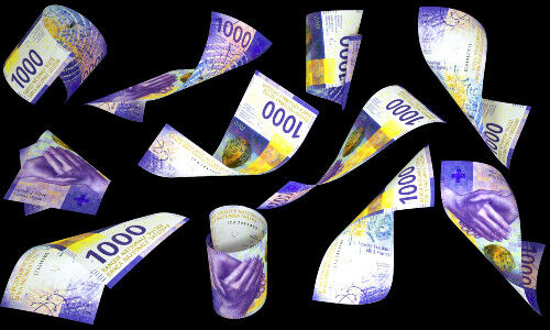 1000 Swiss franc ote (Image: Shutterstock)