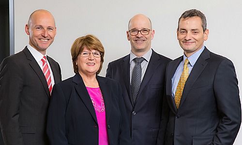 TTA-Geschäftsleitung (von links): Clemens Laternser, Yvonne Nägele, Mario Frick und Romano Rheinberger