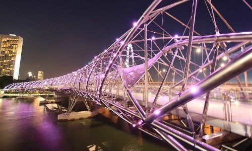 Helix-Brücke in Singapur