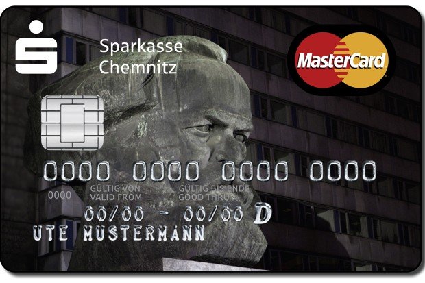 Karl-Marx-auf-Kreditkarte