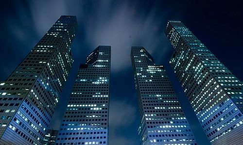 Suntec Towers, Sitz der BSI in Singapur, Bild Shutterstock