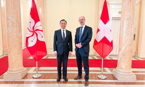 Darryl Chan und Christoph König (von links, Bild: HKMA)