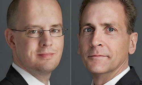 Marc Sahli, neuer Finanzchef, Markus Wintsch, CEO der Swisspartners-Gruppe (von links) 