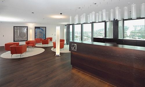 Deutsche Bank: Empfangszone im Prime Tower Zürich
