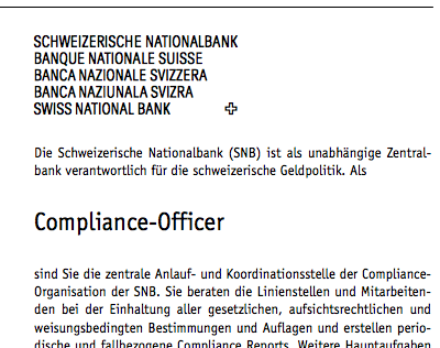 SNB-Compliance