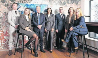 Credit Suisse Team in Gstaad (From the left; Image: CS)