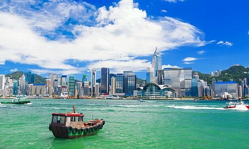 Hafen in Hongkong