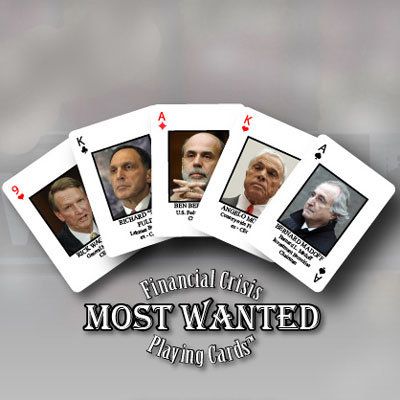 Financial Crisis Playing Cards
