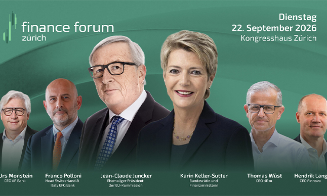 Finance Forum Zurich 2026: High-profile guests expected