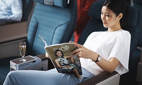 Premium Economy Class von Cathay Pacific