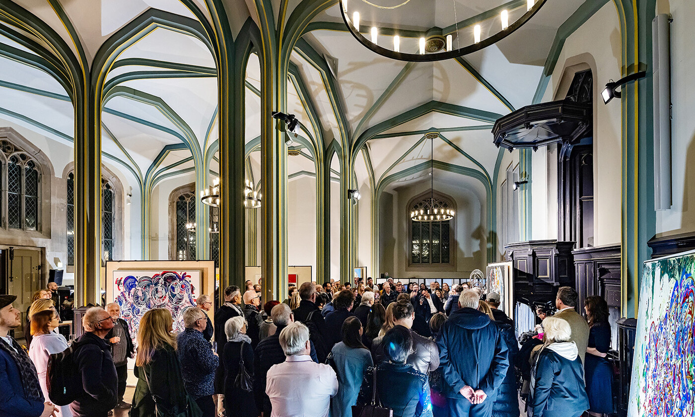 Full House an der Eröffnung für geladene Gäste von Leon Löwentraut. (Foto: Sebastian Drüen, Rechte: Leon Löwentraut)