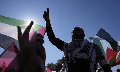 Pro-Palästina-Demonstration in der Türkei (Bild: Keystone)