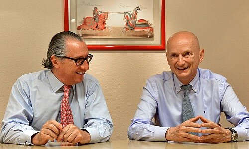 Count Francis von Seilern-Aspang (left) and Prince Michael of Liechtenstein