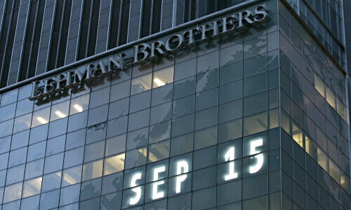 Pleite von Lehman Brothers, 15. September 2008 (Bild: Keystone)