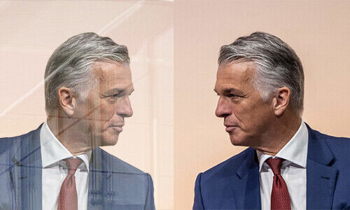 Sergio Ermotti, CEO der UBS (Bild: Keystone, Montage finews.ch)