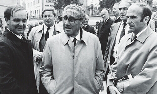 Henry Kissinger 1982 an der Landsgemeinde in Trogen AI (Bild: Privatbesitz)