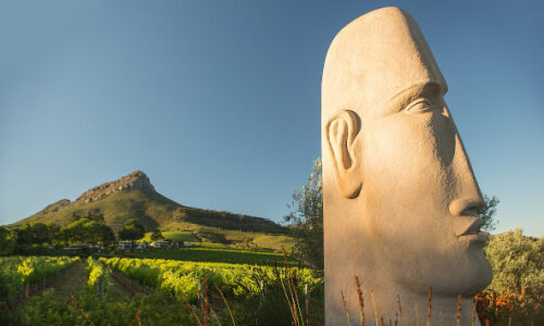 Delaire Graff Stone Head sculpture1