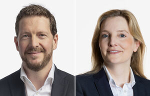 Christian Gees, Head Mortgage Management & Nena Winkler, Product Specialist Real Estate & Mortgages bei Helvetia Asset Management AG (Bild: zvg)