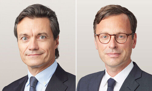 Michael Keusch, Laurent Picard (von links, Bild: Bellevue PD)