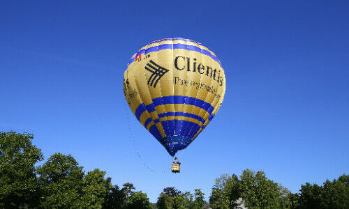 Clientis Heissluftballon HB-QRH (Bild: Clientis, Axotech AG)