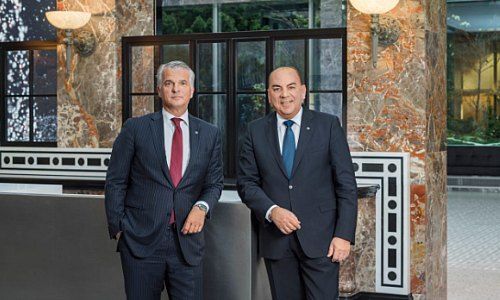 Sergio Ermotti (links) und Axel Weber, CEO und Präsident der UBS