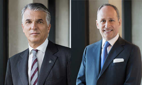 UBS-CEO Sergio Ermotti (links) und der Chefjurist der Bank, Markus Diethelm