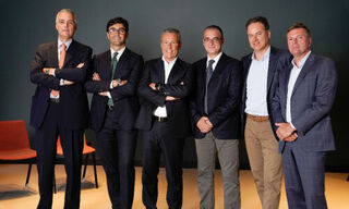 Enrico Guagni, Gabriele Rossi, Siro Spellini, Alberto Conca, Walter Biland e Francesco Bernasconi (da sinistra)