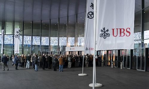 UBS-Generalversammlung in Basel (Bild: Keystone)