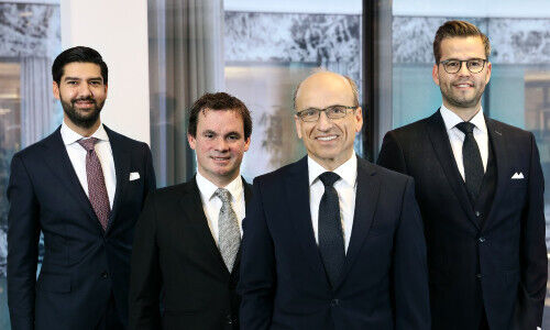 Alen Kahrs, Jan Mollman, Stefan Ruf und Dennis Räthel (von links, Bild: Allianz Trade)