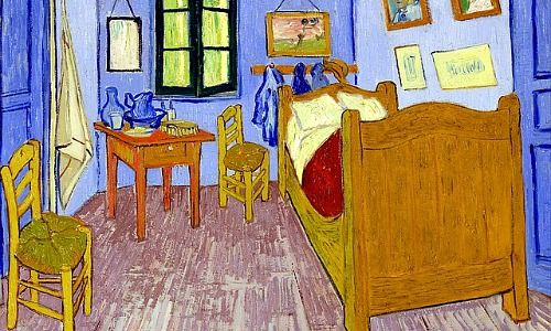Schlafzimmer in Arles von Vincent van Gogh, gemalt 1888
