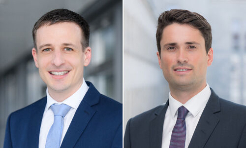 Dennis Waech, AXA Schweiz und Marco Hofer, AXA Asset Management (v.l.)