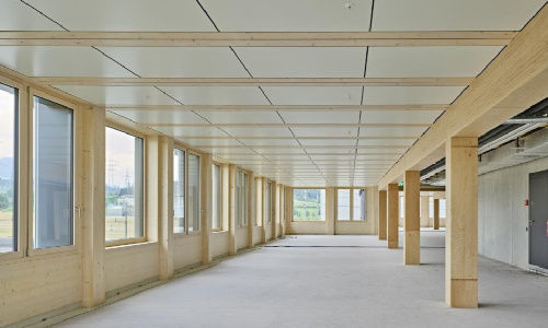 Holzrohbau des neuen IFZ-Gebäudes (Bild: erne.net)