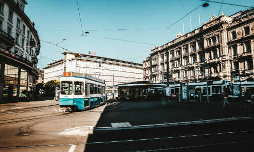 Paradeplatz in Zurich's Financial District (Picture: Unsplash / Claudio Schwarz)