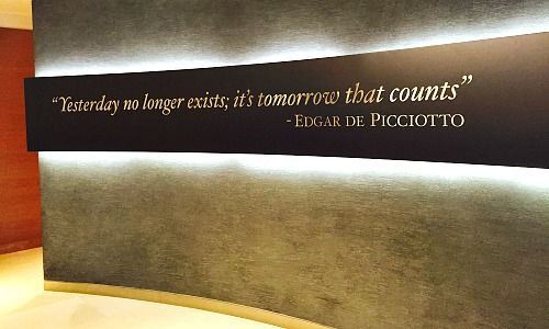 Worte von UBP-Gründer Edgar de Picciotto