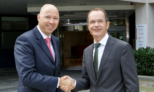Andreas Krümmel, CEO der Generali Gruppe Schweiz und Duri Prader, CEO der Lienhardt & Partner Privatbank Zürich (von links)
