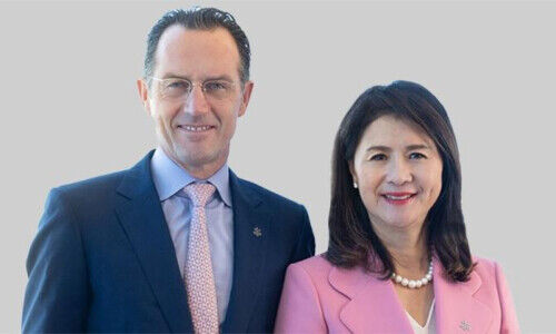 August Hatecke und Amy Lo, UBS Asien (von links, Bild:UBS)