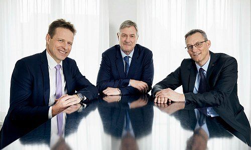 Die ZLB-Geschäftsleitung (von links): Roger Bernhard, stv. Geschäftsleiter, Hans-Ulrich Stucki Geschäftsleiter, René Sieber GL-Mitglied