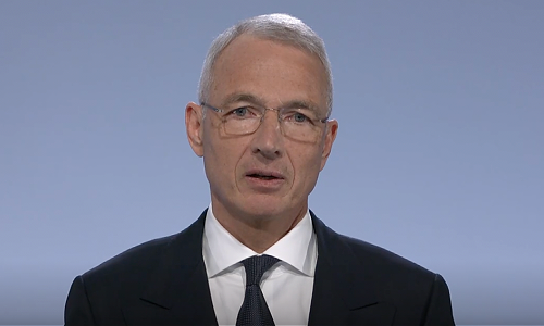 Axel Lehmann, Verwaltungsratspräsident der Credit Suisse (Bild: GV Screenshot)