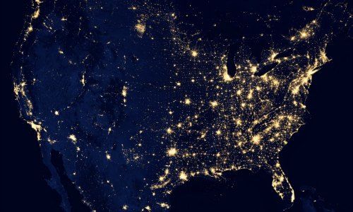 Satellitenaufnahme der USA (Foto: NASA / Unsplash)