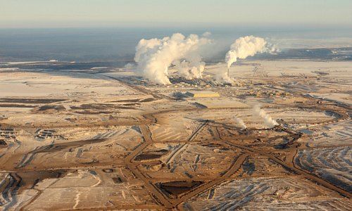 Ölgewinnung aus Teersand in Alberta, Kanada
