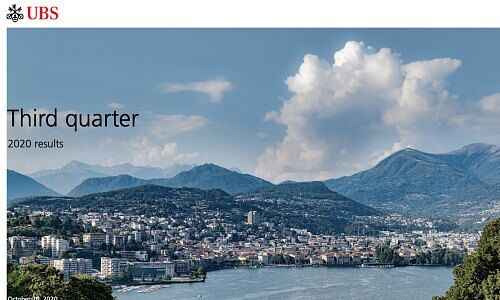 Lugano, Bildausschnitt UBS-Ergebnispräsentation