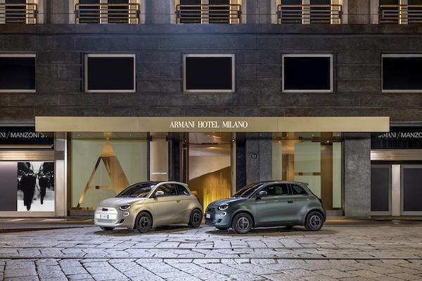 The 2025 Fiat 500e Giorgio Armani Collector’s Edition, adorned with design elements exclusively crafted for this special series, will be available in the first quarter of 2025