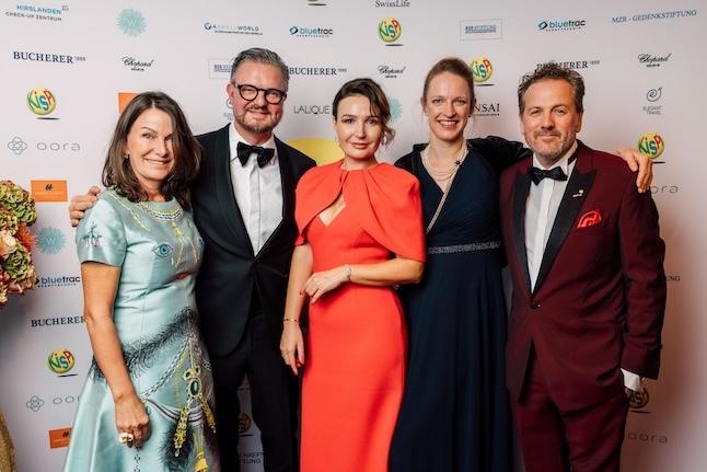 Andrea Henkell von Ribbentrop David Hauptmann DEO Founder Nobilis Estate und Daniela Doychinova Nobilis Dr. Isabelle Egloff und Christian Jott Jenny Gemeindeprässident St. Moritz