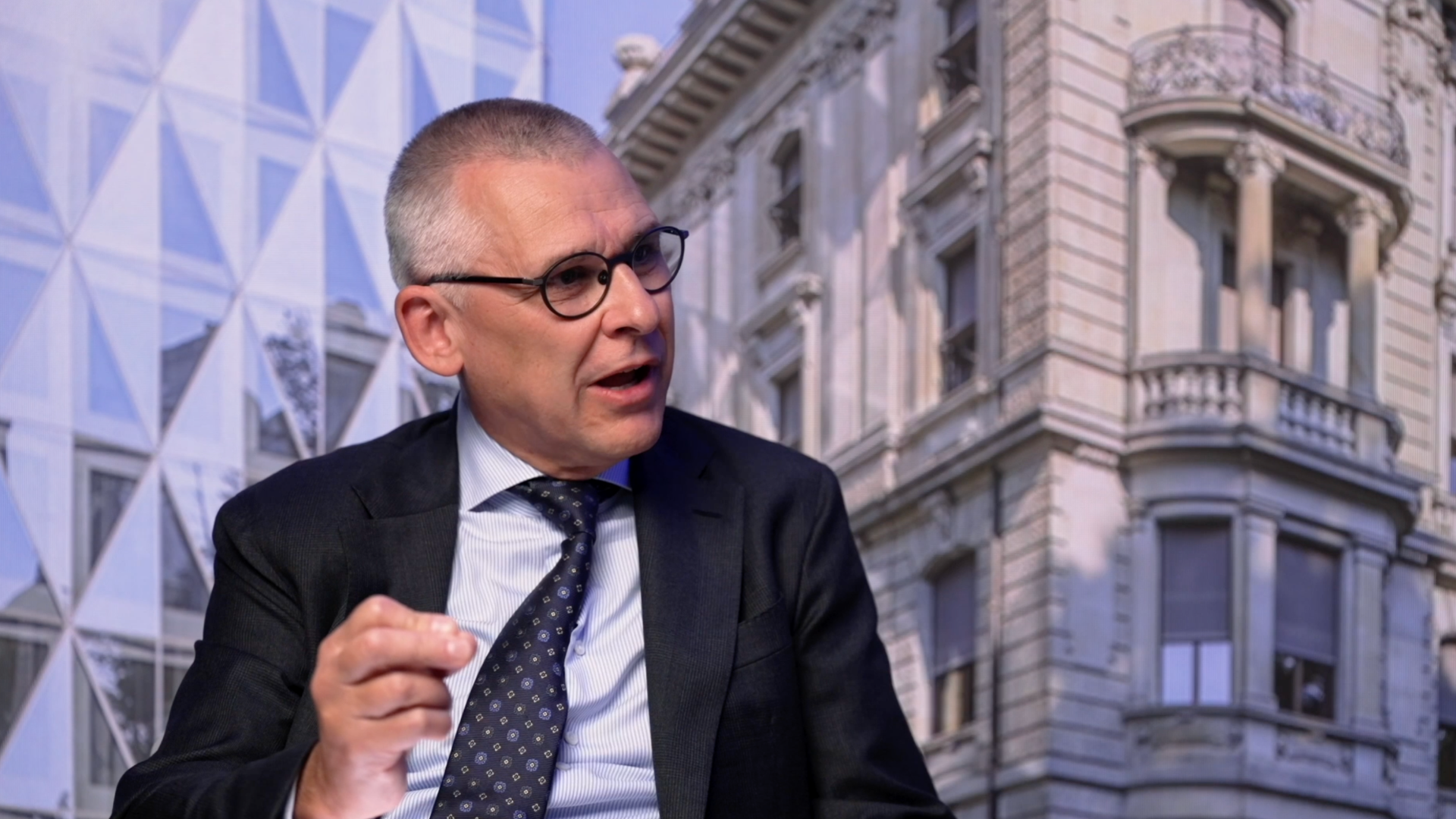 Peter Giger, Group Chief Risk Officer von Zurich Insurance. (Screenshot YouTube)