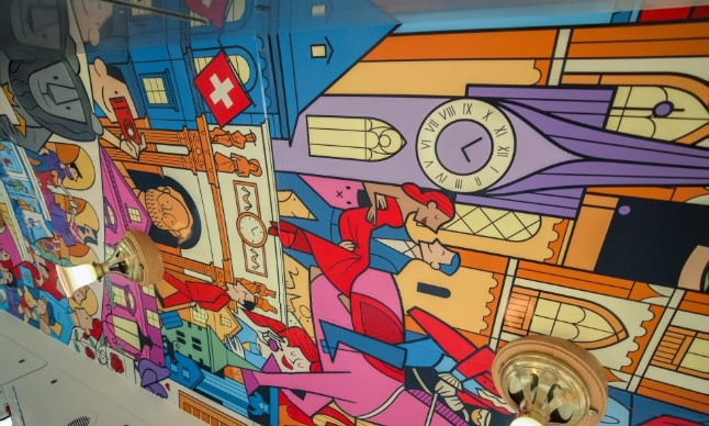 Deckenbemalung des Zürcher Künstlers Fredinko. (Bild: zVg)